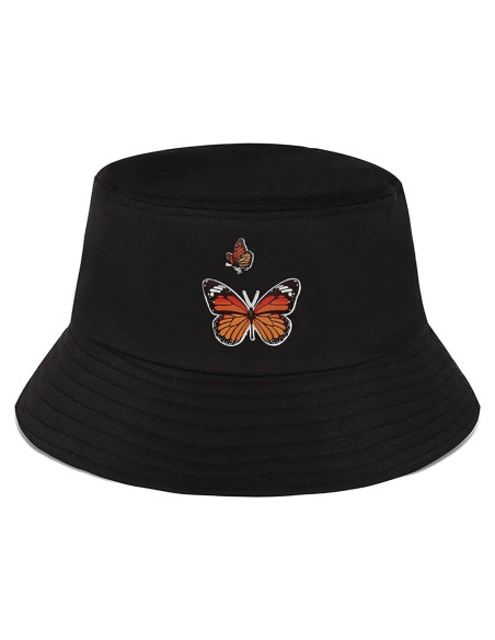 Sombrero de Cubo Bordado XYIYI Algodón Unisex Playa