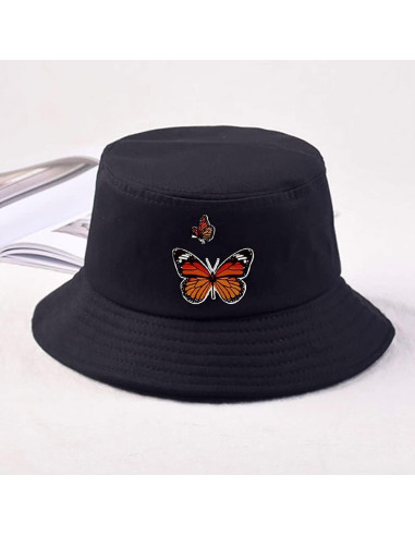 Sombrero de Cubo Bordado XYIYI Algodón Unisex Playa