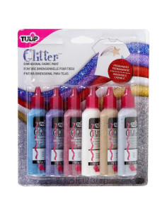 Pintura Dimensional Tulip 6 Colores Brillantes 37 ml Tela