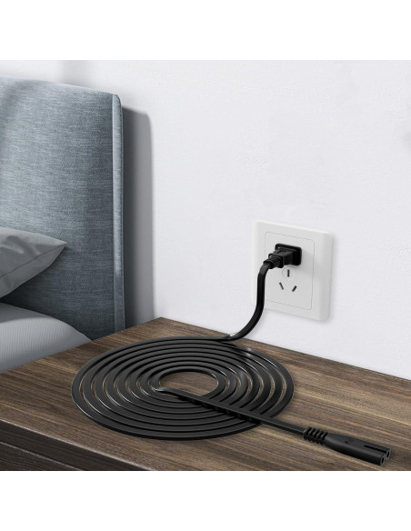 Cable de Alimentación AC 1.8m UL para DVD VHS Panasonic