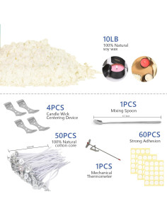 Kit de Hacer Velas SAEUYVB 4.54 kg Cera de Soja para Adultos 2