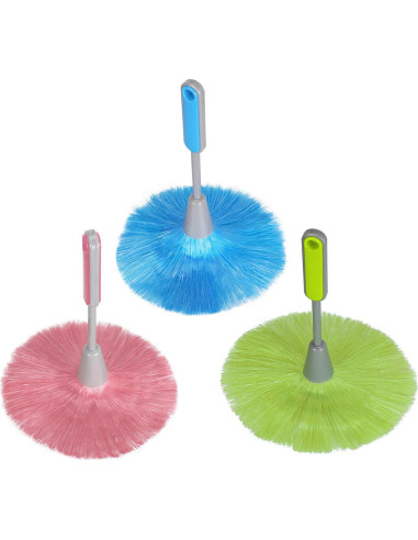 Plumero de Microfibra WOVTE - 3 Piezas Azul, Verde, Rosa