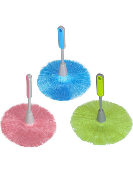 Plumero de Microfibra WOVTE - 3 Piezas Azul, Verde, Rosa