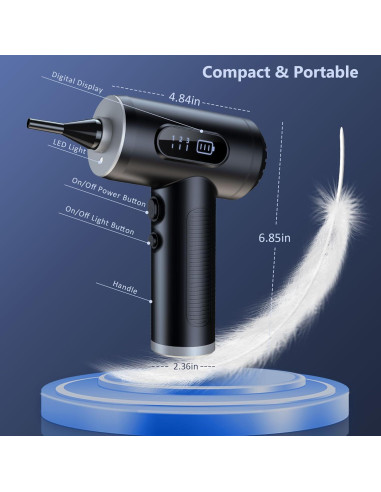 Soplador de Aire Comprimido Maxisola 50000RPM Inalámbrico