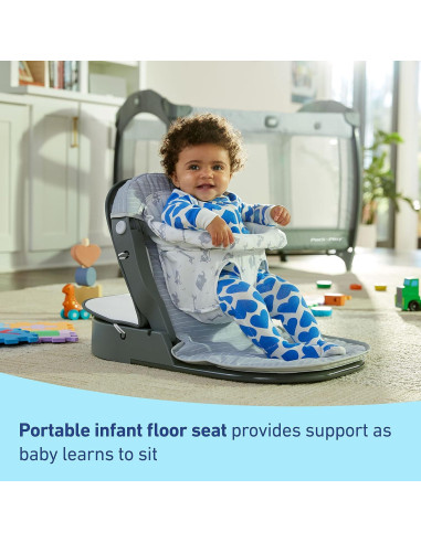 Cuna portátil Graco Pack 'n Play Sit 'N Grow Lenny 96.5x74.9cm