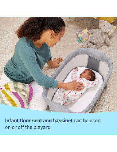 Cuna portátil Graco Pack 'n Play Sit 'N Grow Lenny 96.5x74.9cm