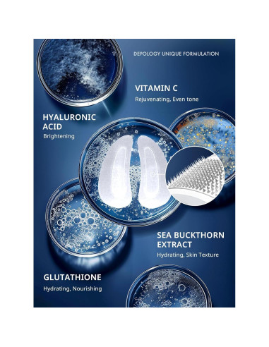 Parches para Ojos Depology Deepcare+ con Suero | 12 Pares Hidratantes