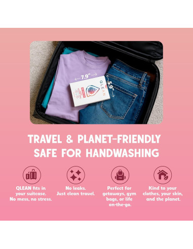 Hojas de detergente QLEAN 10 cargas Rubí Atardecer Placentero