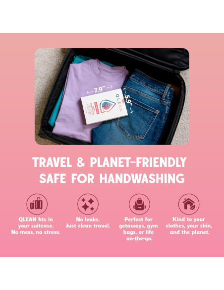 Hojas de detergente QLEAN 10 cargas Rubí Atardecer Placentero