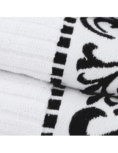 Juego de 4 Toallas de Baño Superior Algodón Atenas Negro