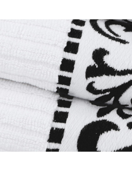 Juego de 4 Toallas de Baño Superior Algodón Atenas Negro