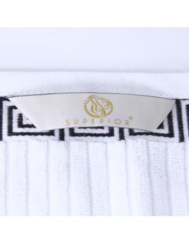 Juego de 4 Toallas de Baño Superior Algodón Atenas Negro