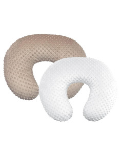 Funda de Almohada de Lactancia iEvolve Beige y Blanco - 2 Unidades