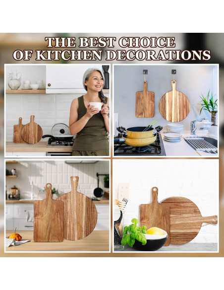 Juego de 2 Tablas de Cortar de Madera de Acacia Hsei 40.64x30.48cm