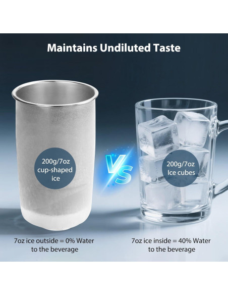 Taza de Café Helado UZG 16oz Doble Pared Aislada Negra