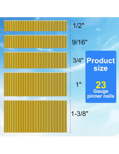 Clavos Pinner Galvanizados SimCos 23 Gauge 12-35mm 5000pcs 2