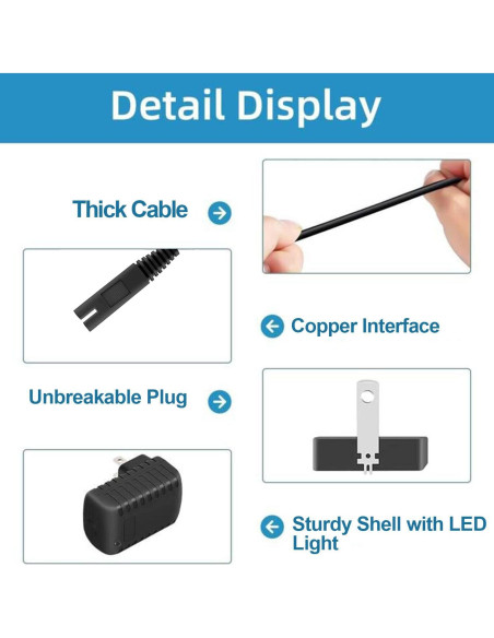 Cargador de 2 Patas YLA-03010 para Irrigador Dental Waterpik