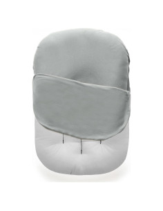 Cubierta para Lounger Bebé MOZAH - Algodón Orgánico Gris 78x60cm
