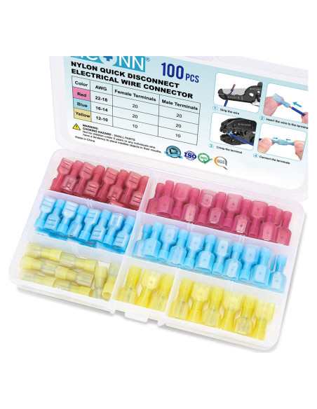 Kit de 100 Conectores de Desconexión Rápida TICONN Nylon