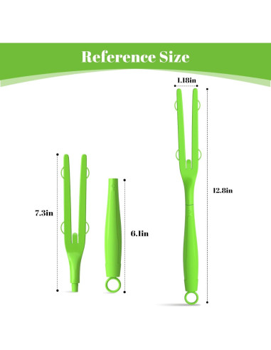 Paquete de 3 Mangos de Repuesto LYASILGC para Plumero Verde