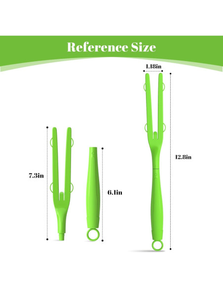 Paquete de 3 Mangos de Repuesto LYASILGC para Plumero Verde