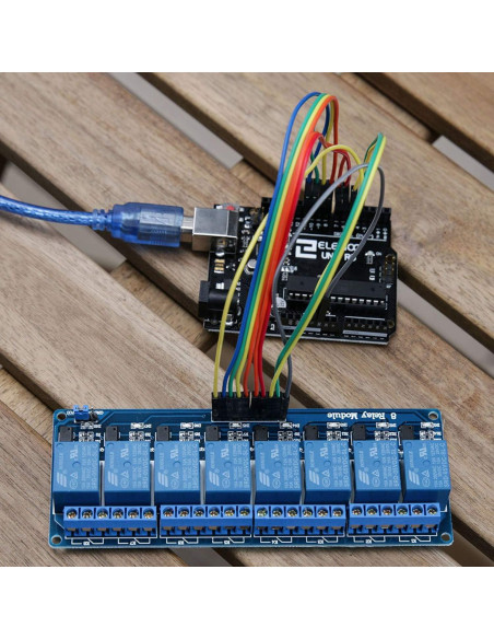 Módulo de Relé de 8 Canales Lystin DC 5V 10A para Microcontroladores