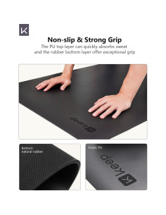 Mata de Yoga Profesional KEEP 5mm Antideslizante Ecológica 2