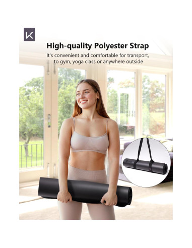 Mata de Yoga Profesional KEEP 5mm Antideslizante Ecológica