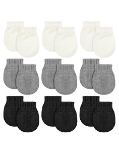 9 Pares de Manoplas de Invierno para Bebés SATINIOR - 0-6 Meses