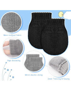 9 Pares de Manoplas de Invierno para Bebés SATINIOR - 0-6 Meses 2
