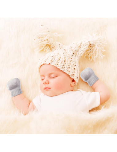 9 Pares de Manoplas de Invierno para Bebés SATINIOR - 0-6 Meses