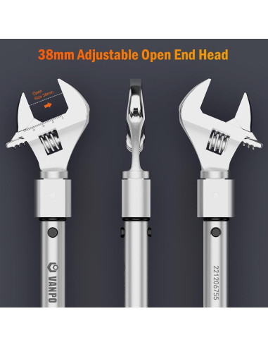 Llave de Torque Ajustable VANPO 1/2 Pulgada 13.6-230.5 Nm