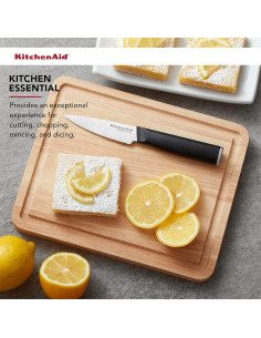 Tabla de Cortar KitchenAid Clásica Madera de Caucho 25.4x20.6cm 2