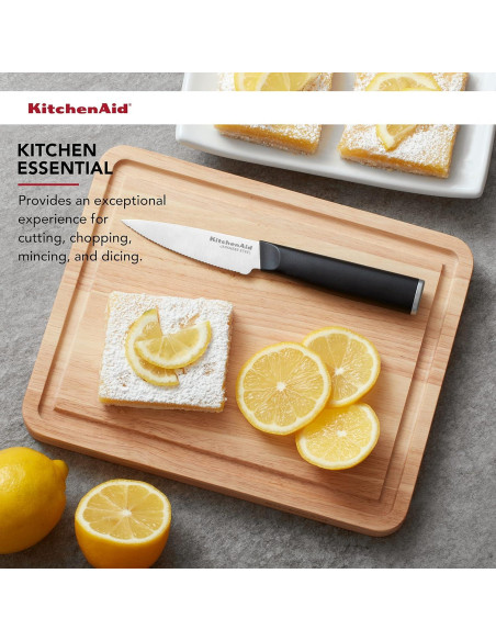 Tabla de Cortar KitchenAid Clásica Madera de Caucho 25.4x20.6cm