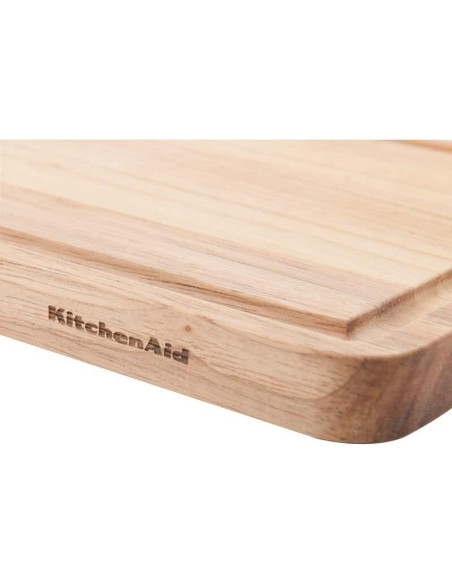 Tabla de Cortar KitchenAid Clásica Madera de Caucho 25.4x20.6cm