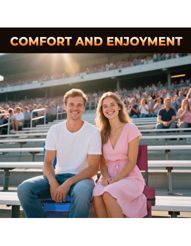 Silla de Estadio Plegable Behairity BYASS con Respaldo Alto