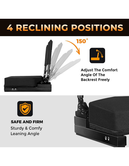 Silla de Estadio Plegable Behairity BYASS con Respaldo Alto