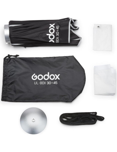 Softbox Rectangular Godox 30x45 cm Plegable con Montura Bowens