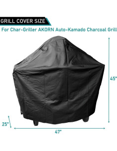Cubierta Impermeable ZJYWSCH para Parrilla Char-Griller E6480 2