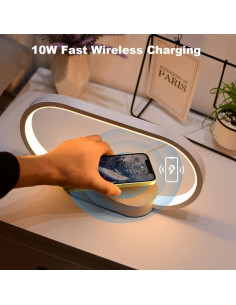 Lámpara de Carga Inalámbrica Donewin WR08 con USB y Control Táctil 2