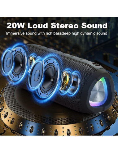 Altavoz Bluetooth Portátil Ykall T3 20W Impermeable IPX6