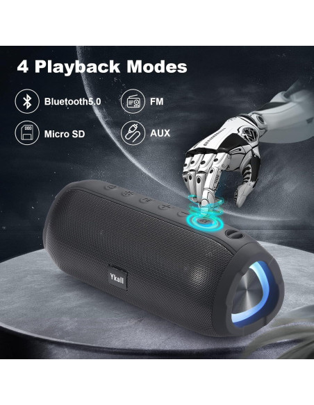 Altavoz Bluetooth Portátil Ykall T3 20W Impermeable IPX6