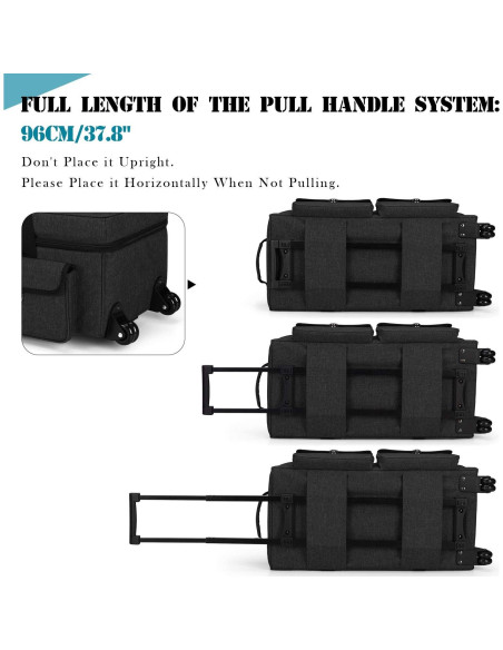 Bolsa de Transporte Rodante Yarwo para Cricut y Silhouette 59x30x24cm