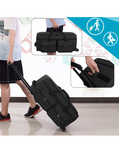 Bolsa de Transporte Rodante Yarwo para Cricut y Silhouette 59x30x24cm