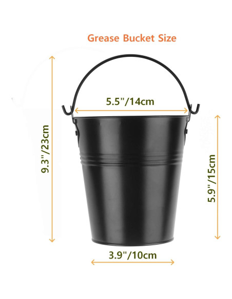 Cubeta de Grasa Firsgrill 14cm con 12 Forros para Parrilla