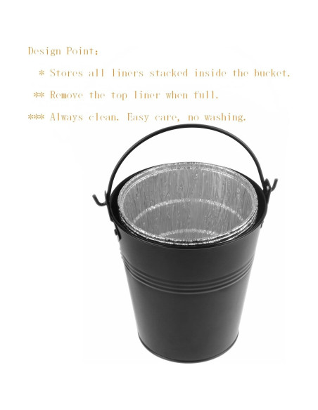 Cubeta de Grasa Firsgrill 14cm con 12 Forros para Parrilla