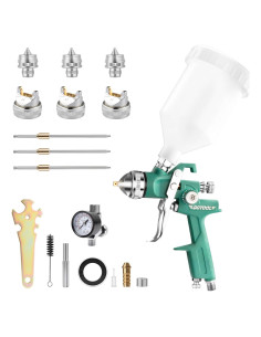 Kit Pistola de Pulverización HVLP Dotool DTQ8010 600cc 3 Boquillas