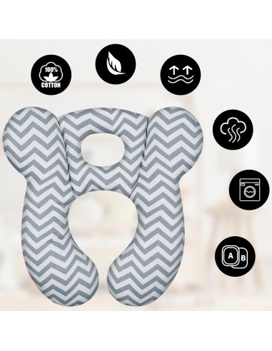 Almohada de Viaje Suave XIGGA para Bebés - Ergonomía Floral