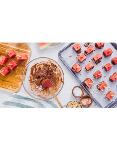 Juego de 2 Espátulas Mini Farberware Silicona Rojo 20.32 cm 2