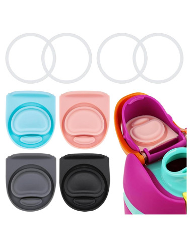 4 Tapones de Repuesto y Anillos Owala FreeSip 16-40oz Silicona